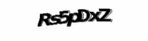 Security check image, please type the characters shown