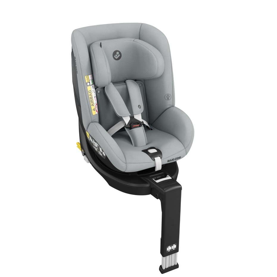 Maxi-Cosi - Reboarder-Kindersitz AxissFix i-Size 360° 4 Monate-4 Jahre  (61-105cm) Isofix,Sitzschoner,Organizer - Authentic Graphite 